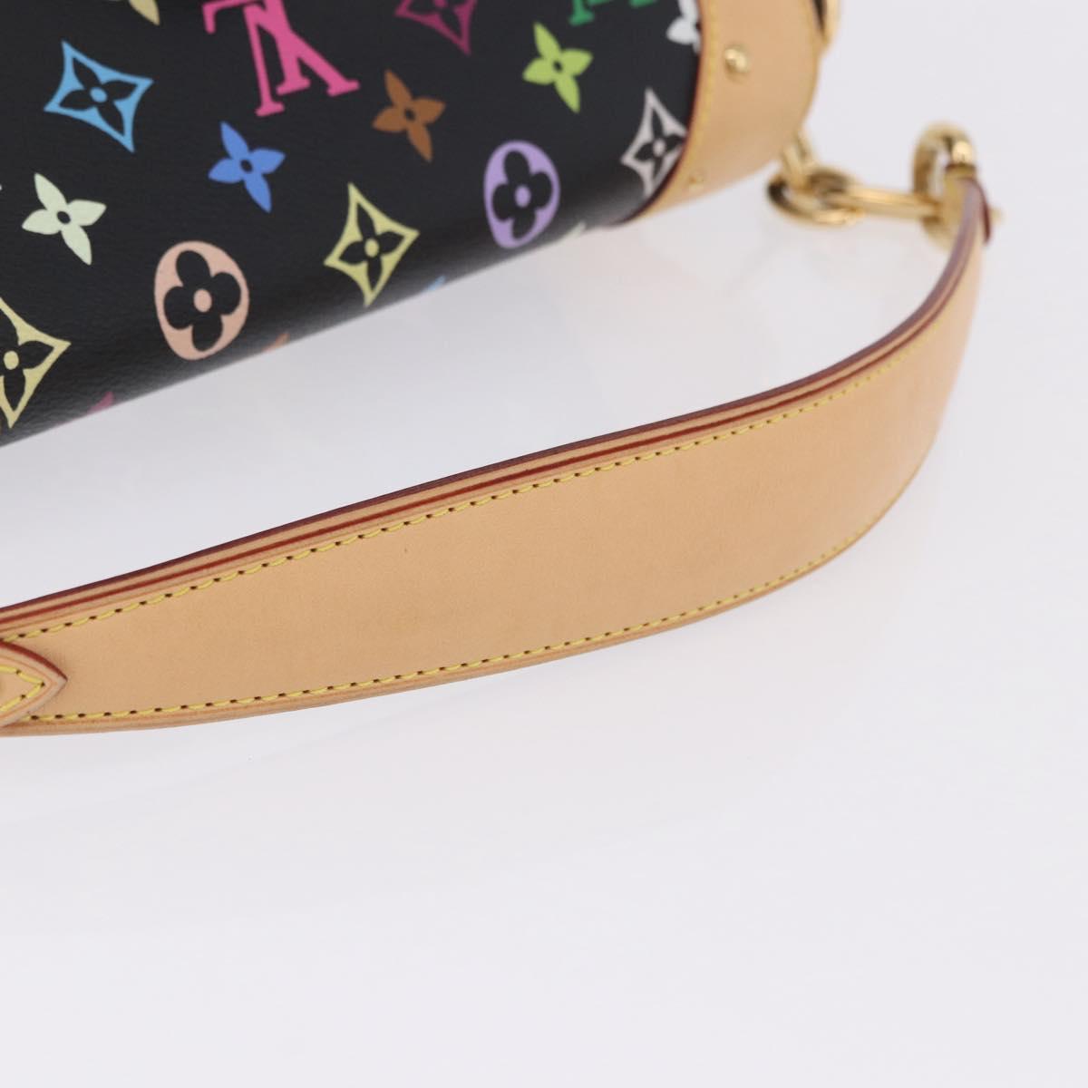 LOUIS VUITTON Monogram Multicolor Beverly MM Bag Black M40204 LV Auth ka5760SV