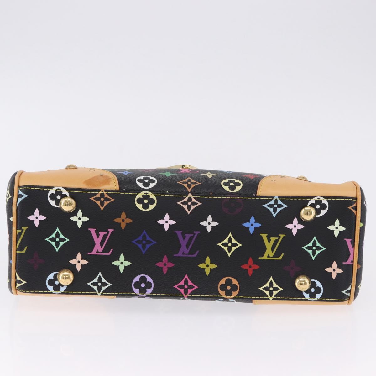 LOUIS VUITTON Monogram Multicolor Beverly MM Bag Black M40204 LV Auth ka5760SV
