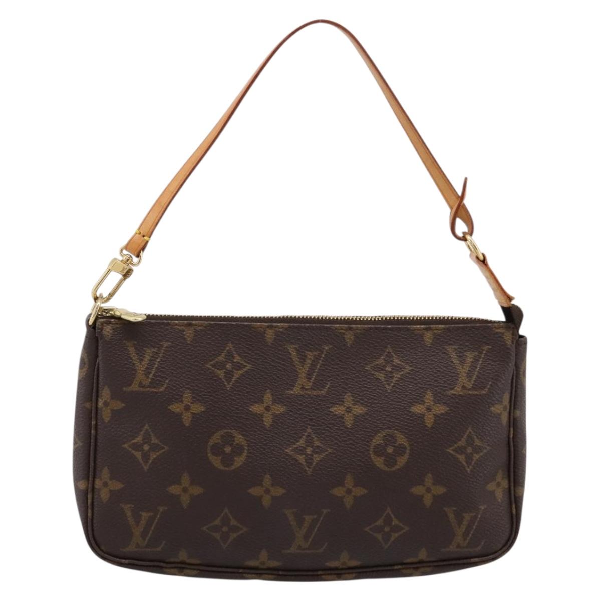 LOUIS VUITTON Monogram Pochette Accessoires Pouch M51980 LV Auth ka5762V