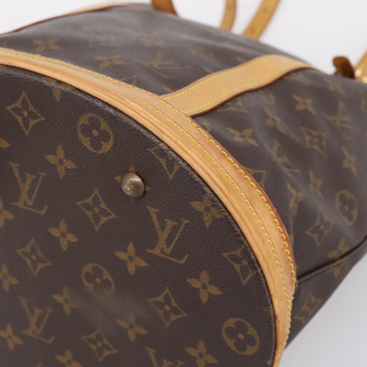 LOUIS VUITTON Monogram Bucket GM Shoulder Bag M42236 LV Auth ka5763