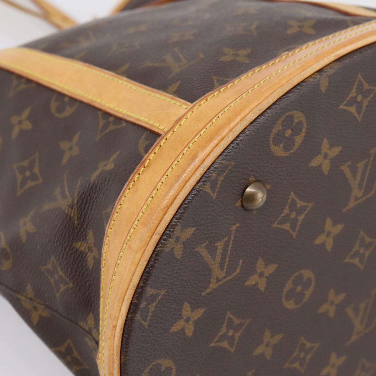 LOUIS VUITTON Monogram Bucket GM Shoulder Bag M42236 LV Auth ka5763