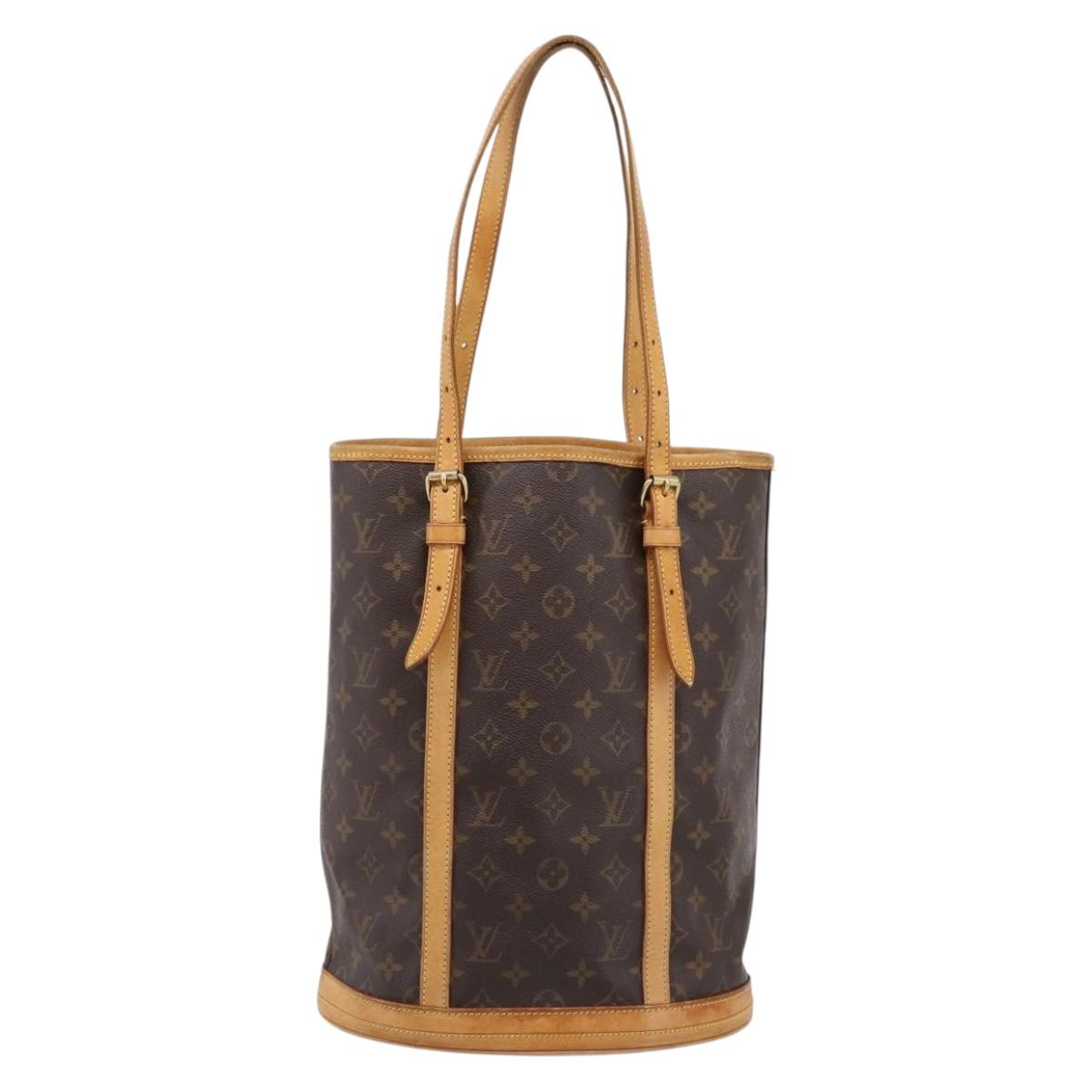 LOUIS VUITTON Monogram Bucket GM Shoulder Bag M42236 LV Auth ka5763