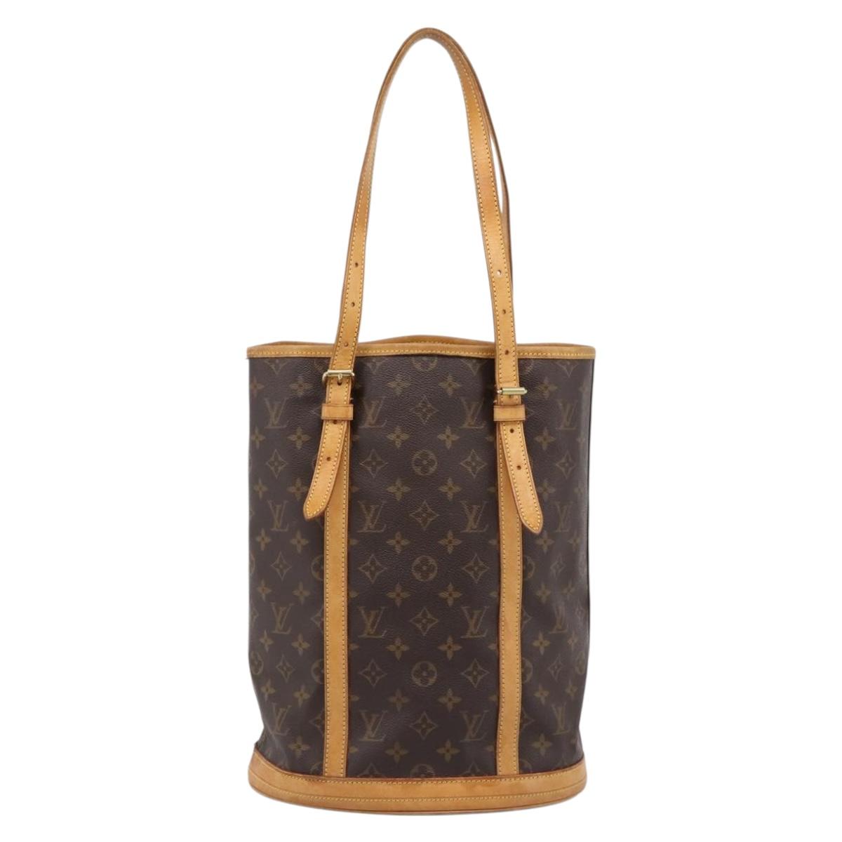 LOUIS VUITTON Monogram Bucket GM Shoulder Bag M42236 LV Auth ka5763