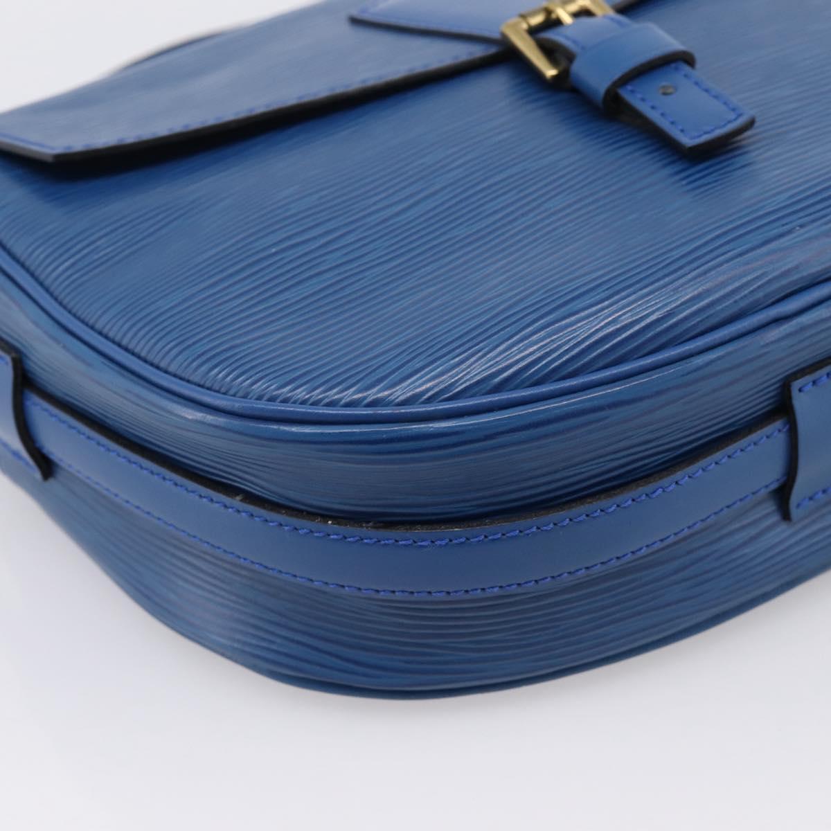 LOUIS VUITTON Epi Jeune Fille MM Shoulder Bag Toledo Blue M52155 LV Auth ka5770A