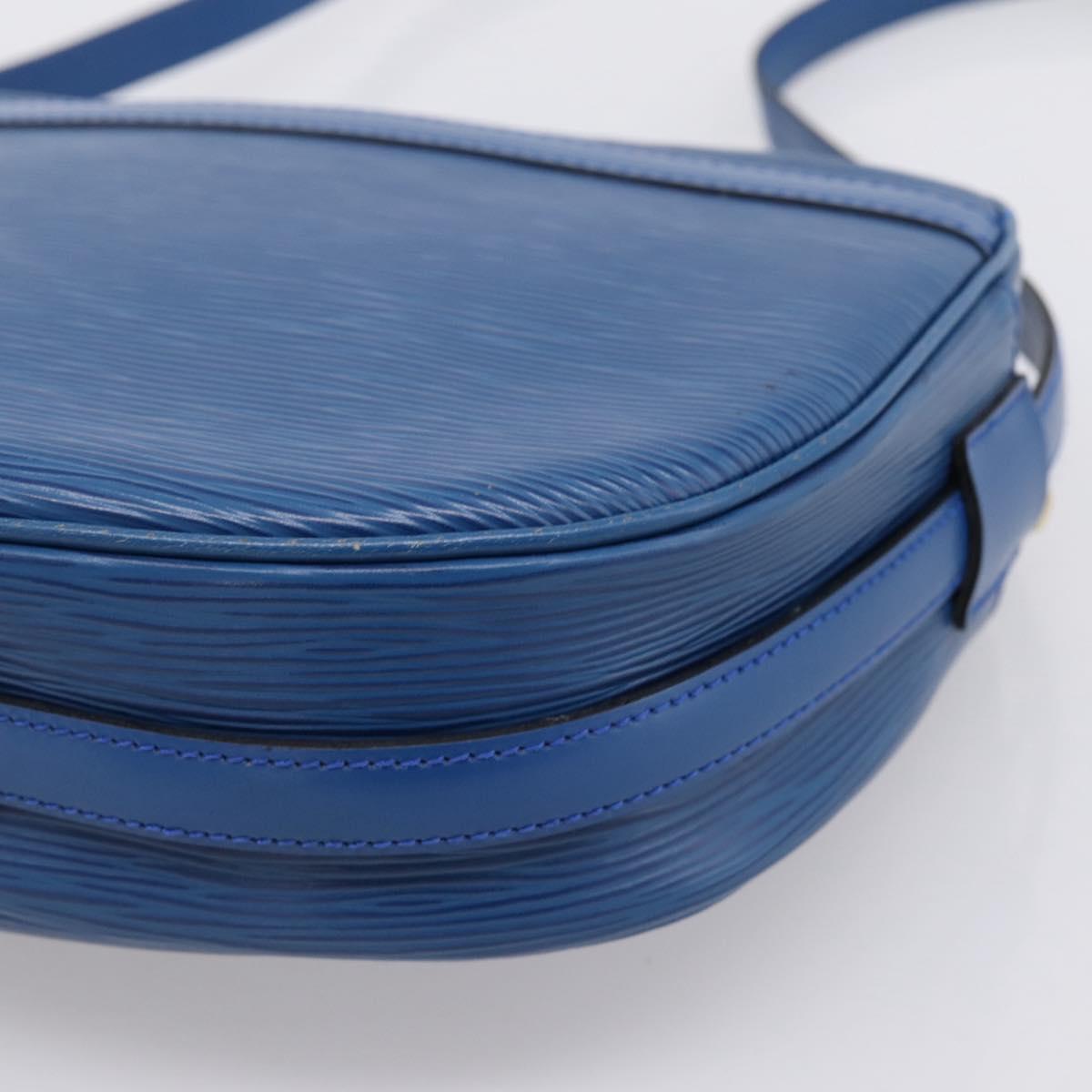 LOUIS VUITTON Epi Jeune Fille MM Shoulder Bag Toledo Blue M52155 LV Auth ka5770A