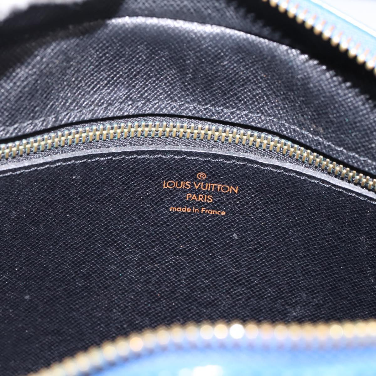 LOUIS VUITTON Epi Jeune Fille MM Shoulder Bag Toledo Blue M52155 LV Auth ka5770A