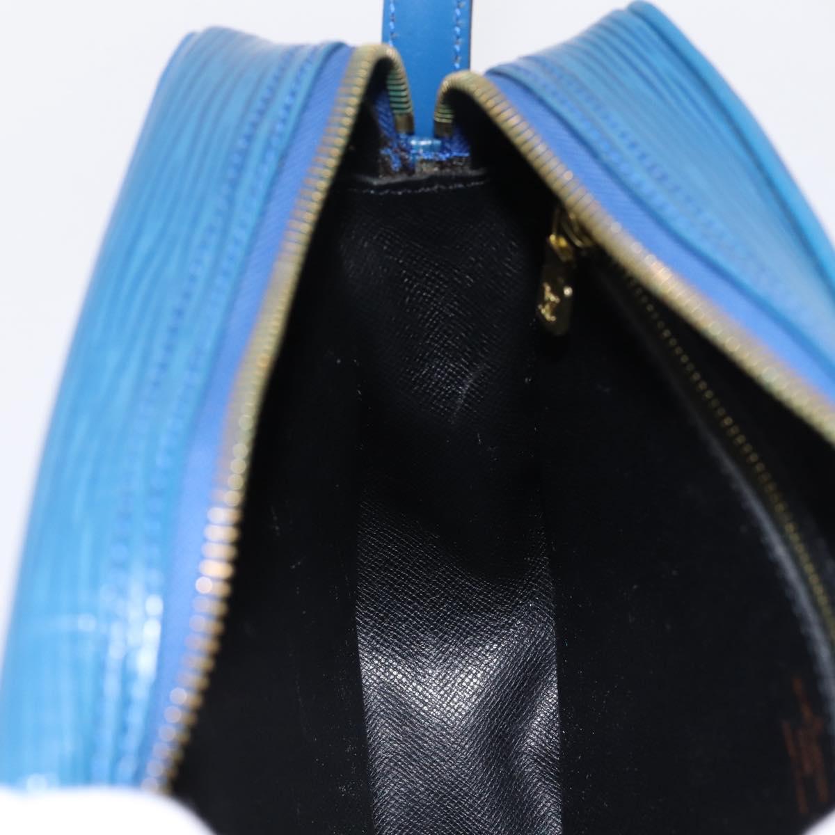 LOUIS VUITTON Epi Jeune Fille MM Shoulder Bag Toledo Blue M52155 LV Auth ka5770A