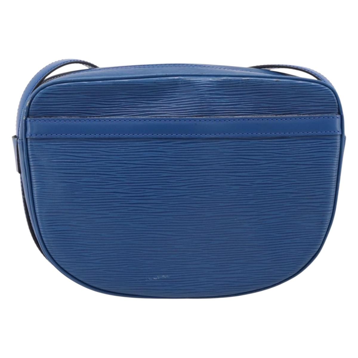 LOUIS VUITTON Epi Jeune Fille MM Shoulder Bag Toledo Blue M52155 LV Auth ka5770A