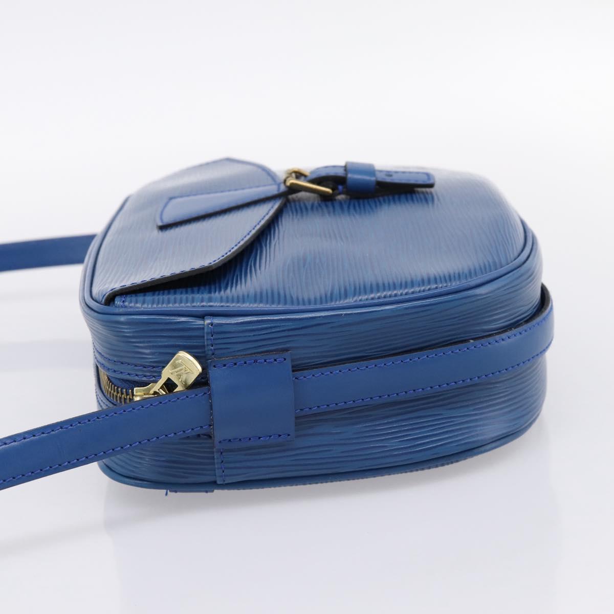 LOUIS VUITTON Epi Jeune Fille MM Shoulder Bag Toledo Blue M52155 LV Auth ka5770A