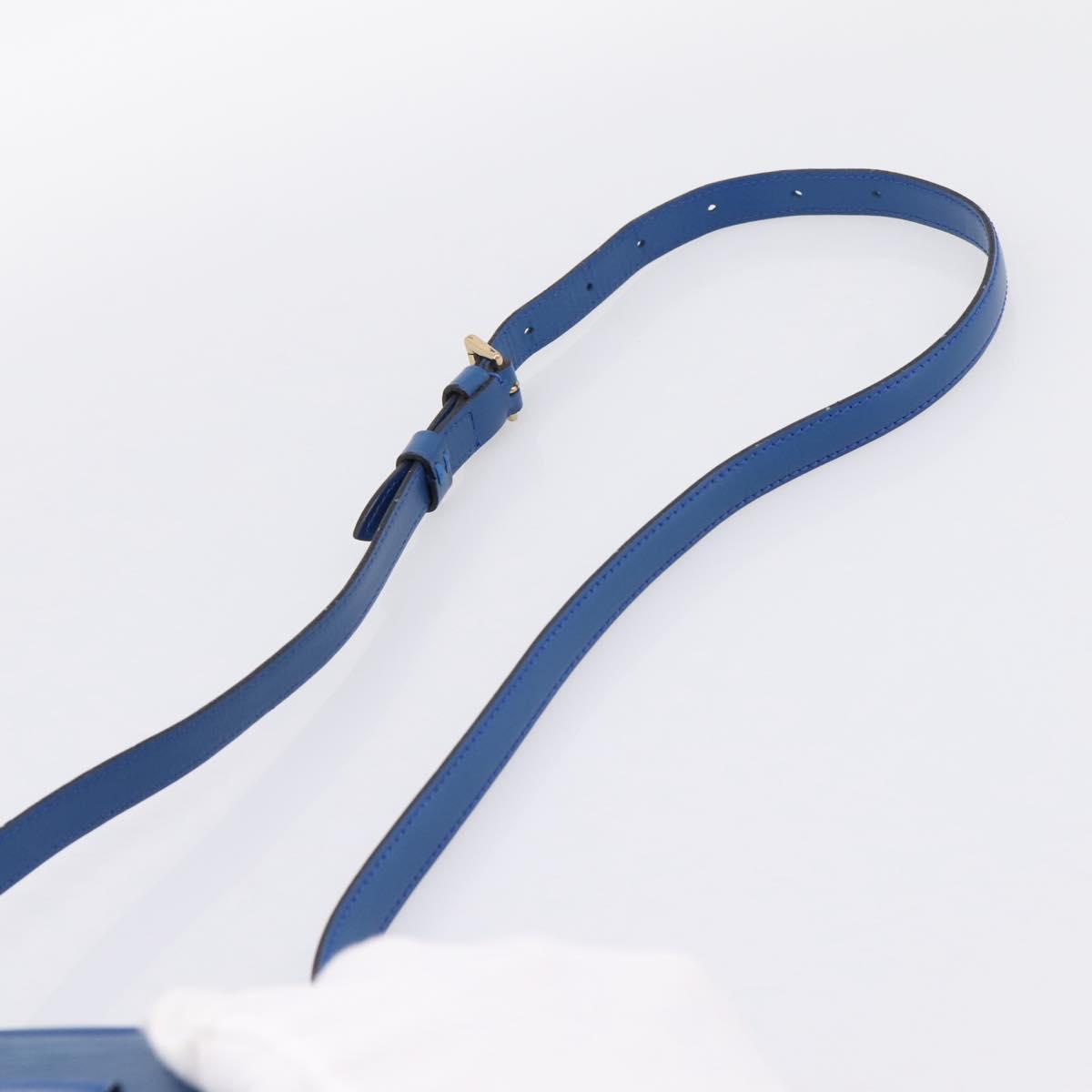 LOUIS VUITTON Epi Jeune Fille MM Shoulder Bag Toledo Blue M52155 LV Auth ka5770A