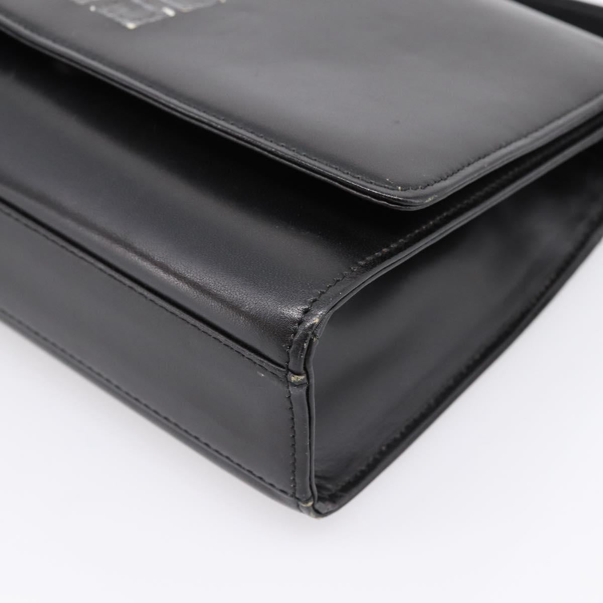 GIVENCHY Hand Bag Leather Black Auth ka5773A