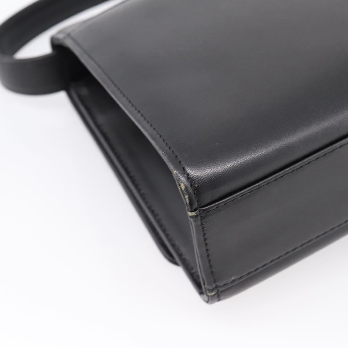 GIVENCHY Hand Bag Leather Black Auth ka5773A