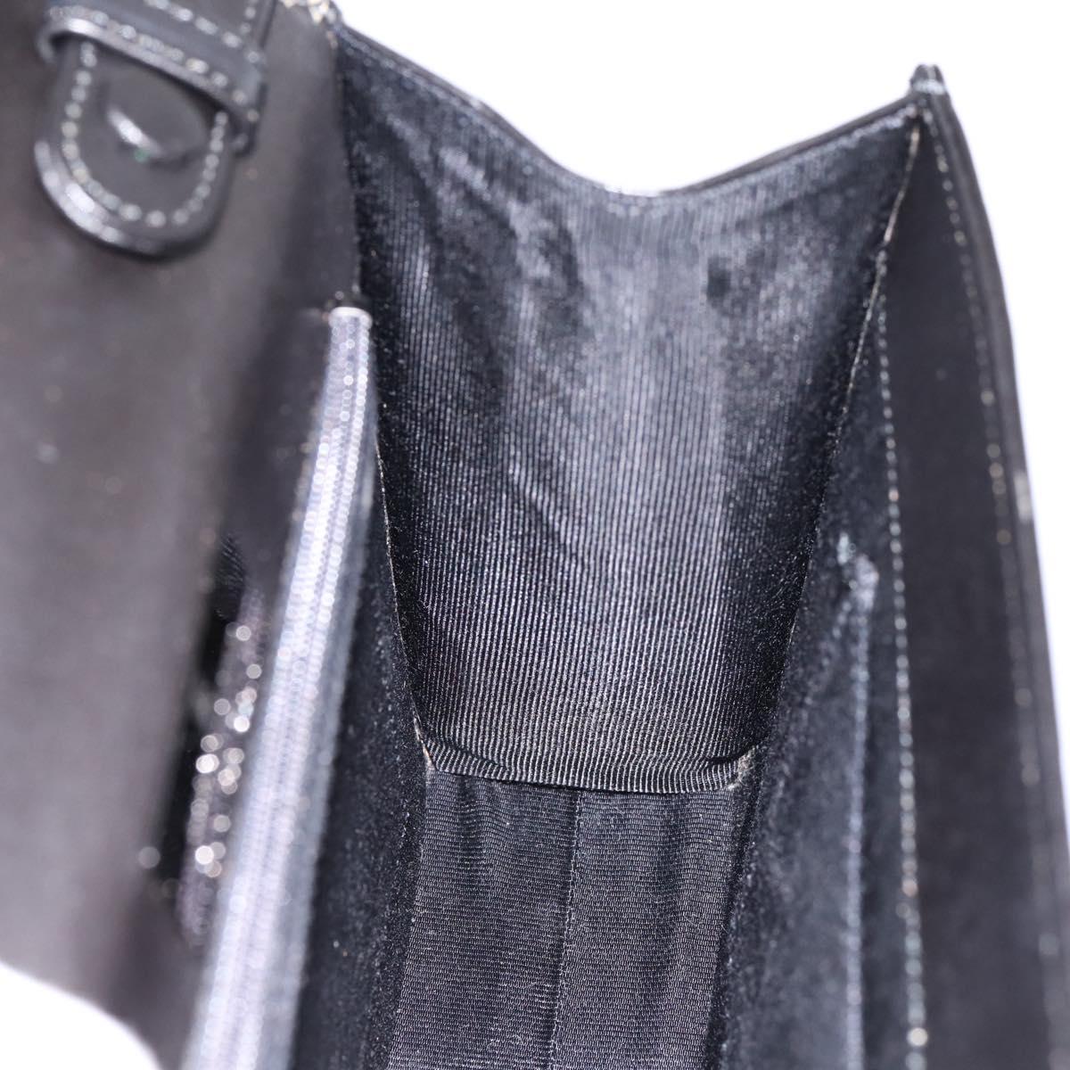 GIVENCHY Hand Bag Leather Black Auth ka5773A