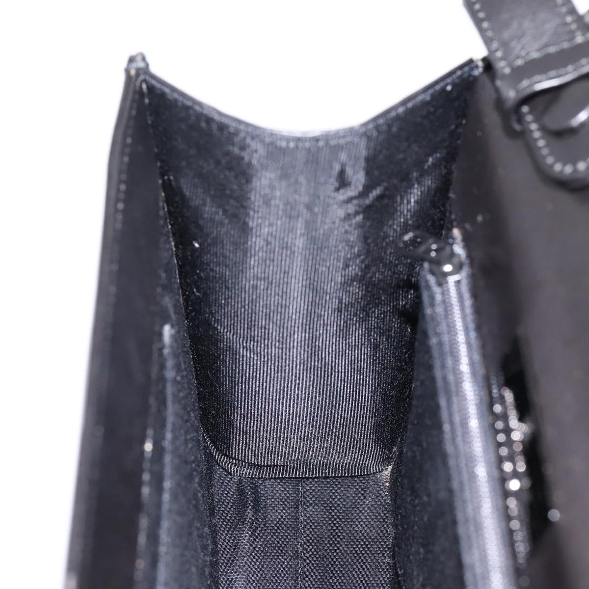 GIVENCHY Hand Bag Leather Black Auth ka5773A