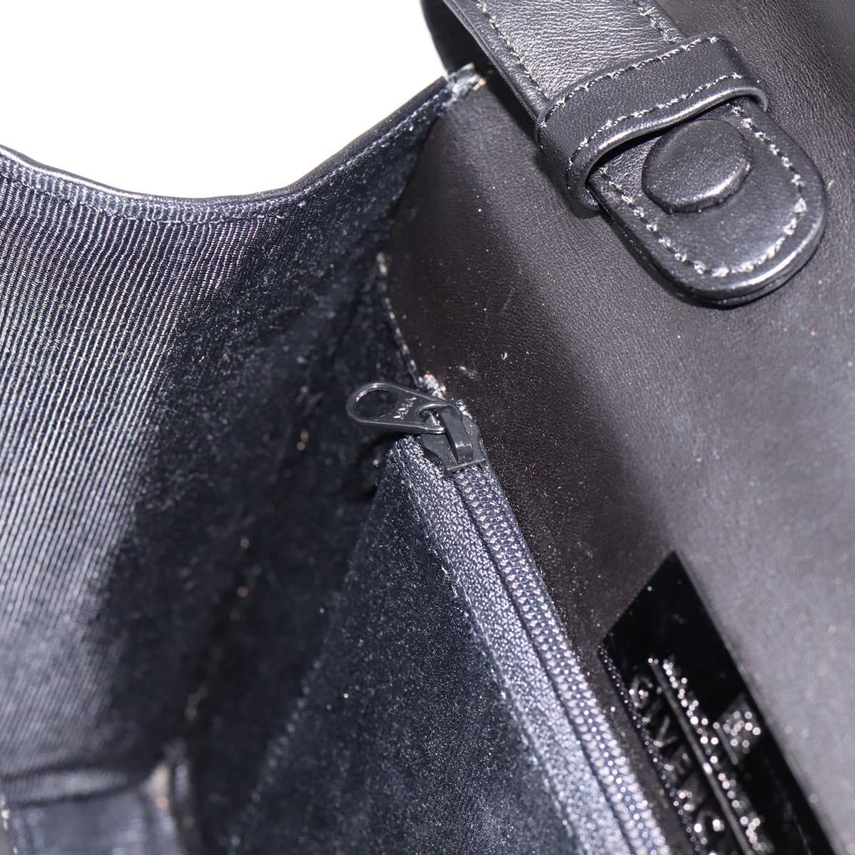 GIVENCHY Hand Bag Leather Black Auth ka5773A