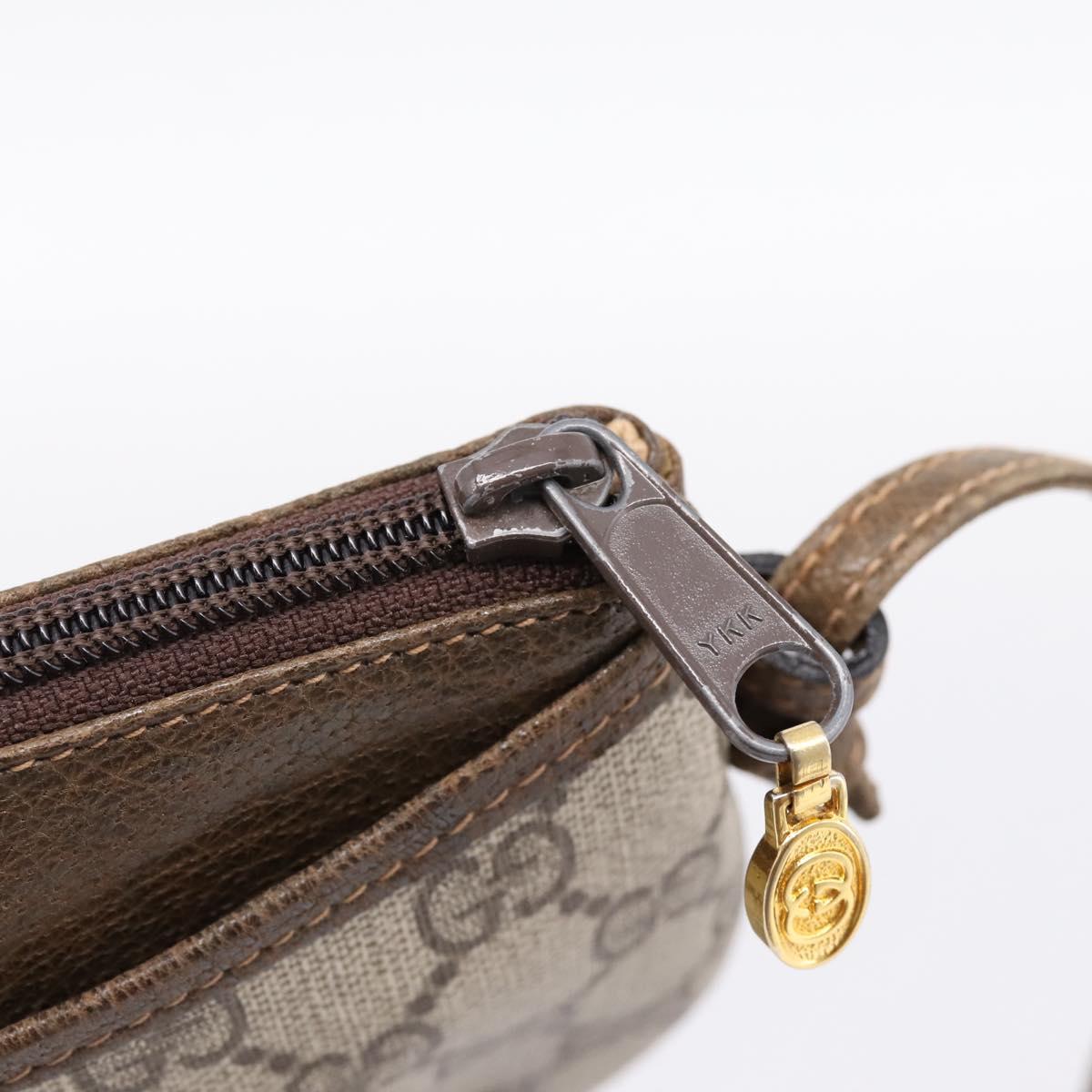 GUCCI GG Supreme Shoulder Bag PVC Beige Gold 39 001 4643 Auth ka5775