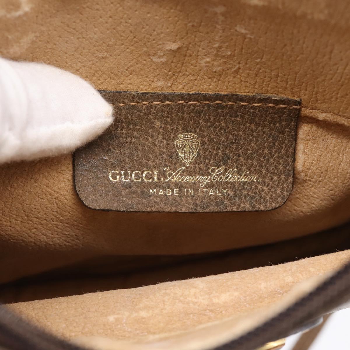 GUCCI GG Supreme Shoulder Bag PVC Beige Gold 39 001 4643 Auth ka5775