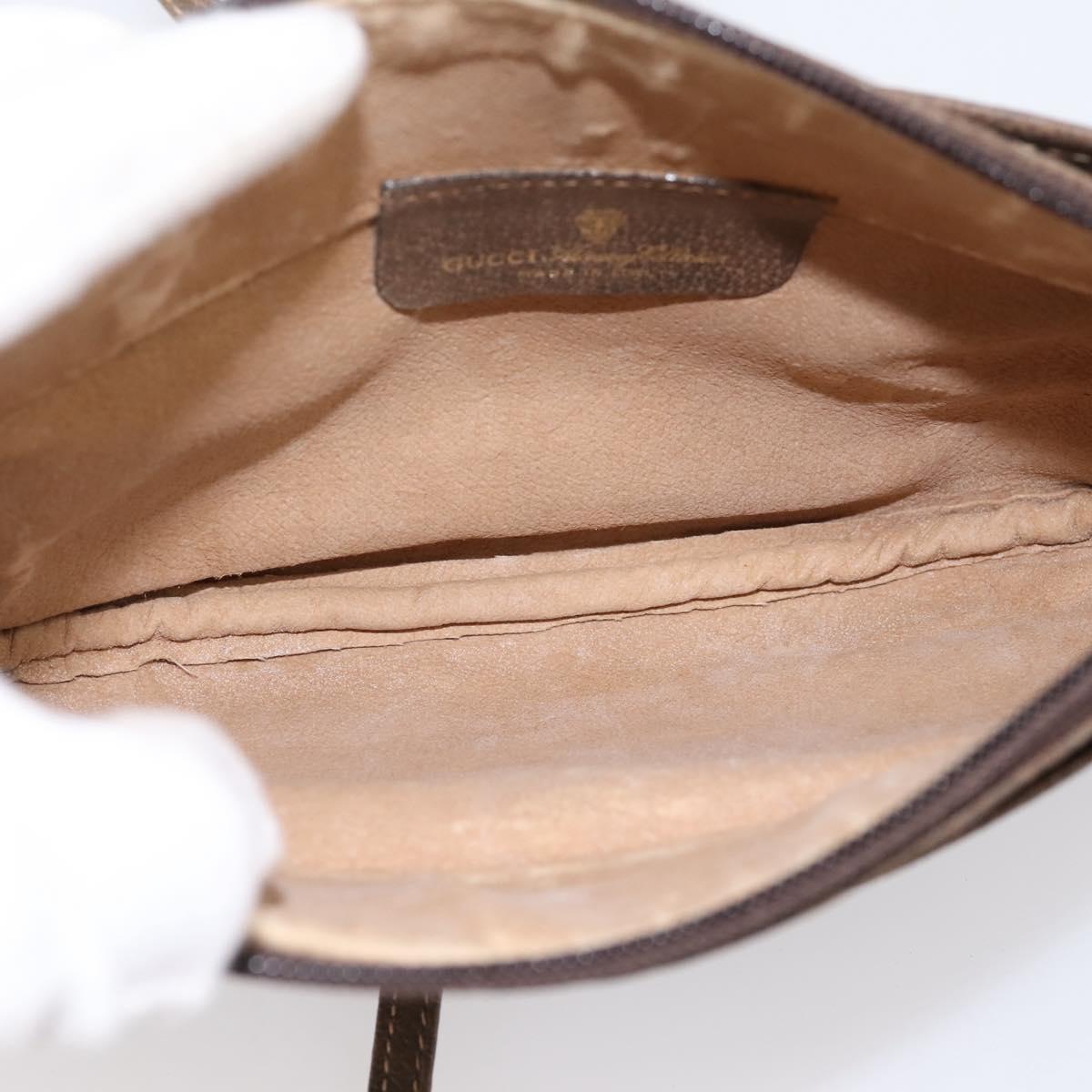 GUCCI GG Supreme Shoulder Bag PVC Beige Gold 39 001 4643 Auth ka5775