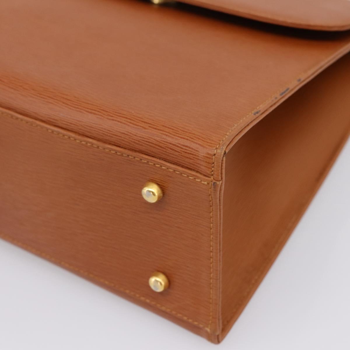 Chloe Hand Bag Leather Brown Gold Auth ka5776A