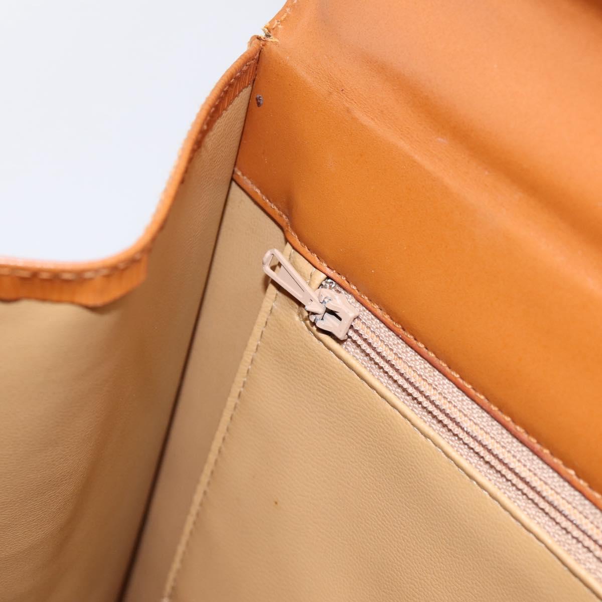 Chloe Hand Bag Leather Brown Gold Auth ka5776A