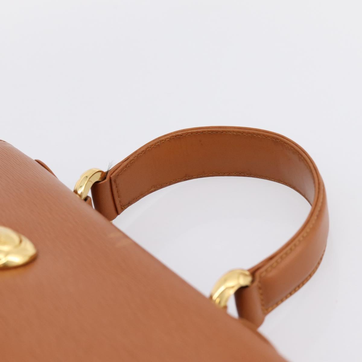 Chloe Hand Bag Leather Brown Gold Auth ka5776A