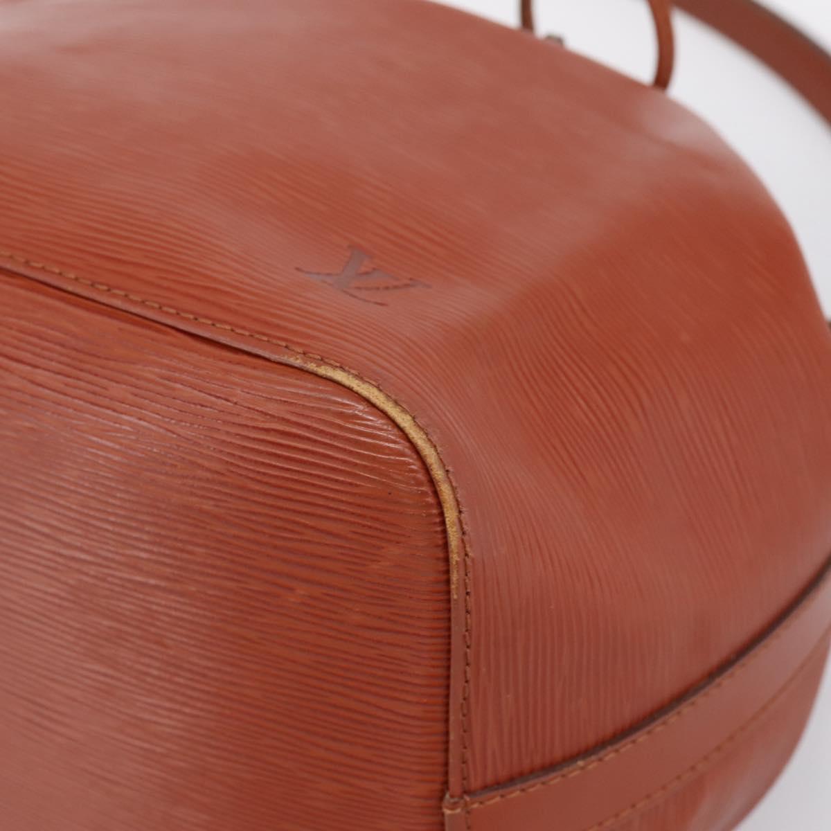 LOUIS VUITTON Epi Petit Noe Shoulder Bag Brown M44103 LV Auth ka5777