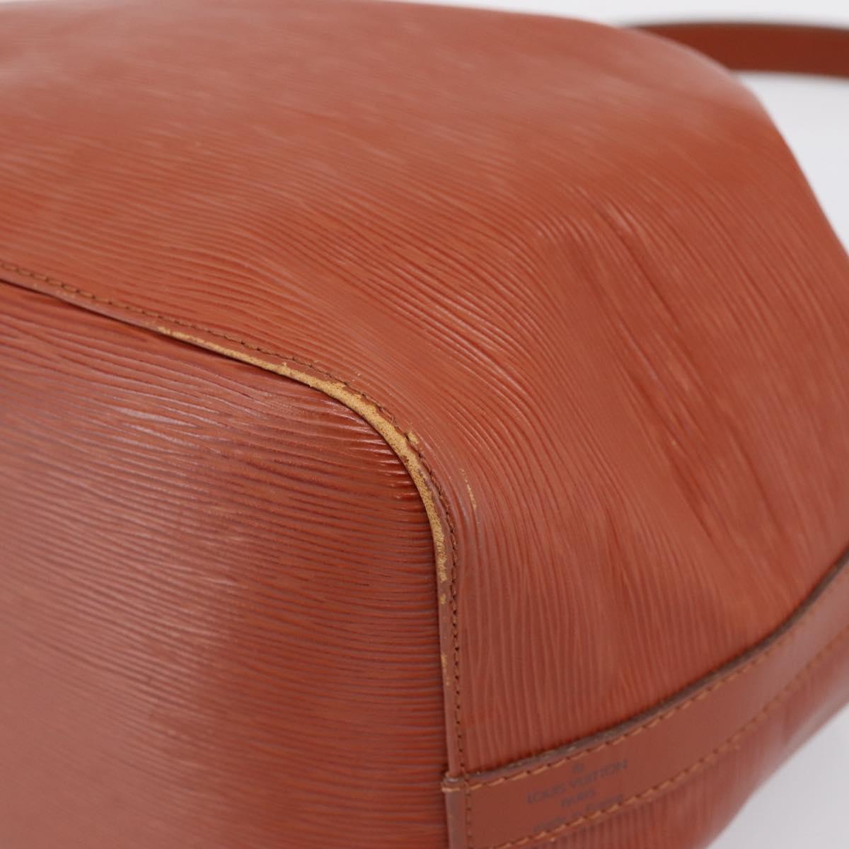 LOUIS VUITTON Epi Petit Noe Shoulder Bag Brown M44103 LV Auth ka5777