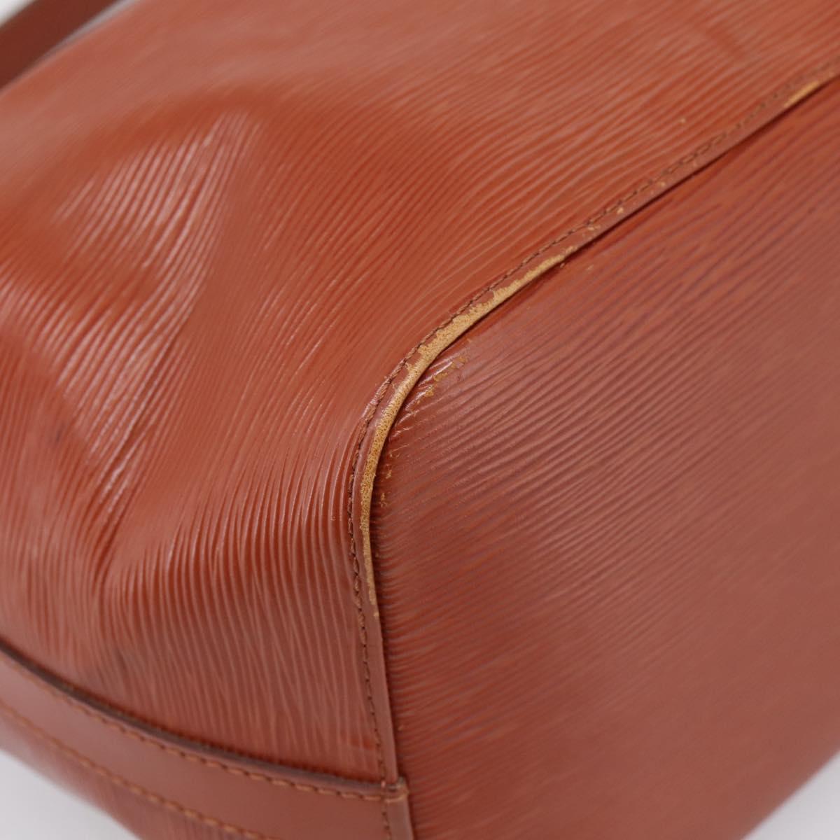 LOUIS VUITTON Epi Petit Noe Shoulder Bag Brown M44103 LV Auth ka5777