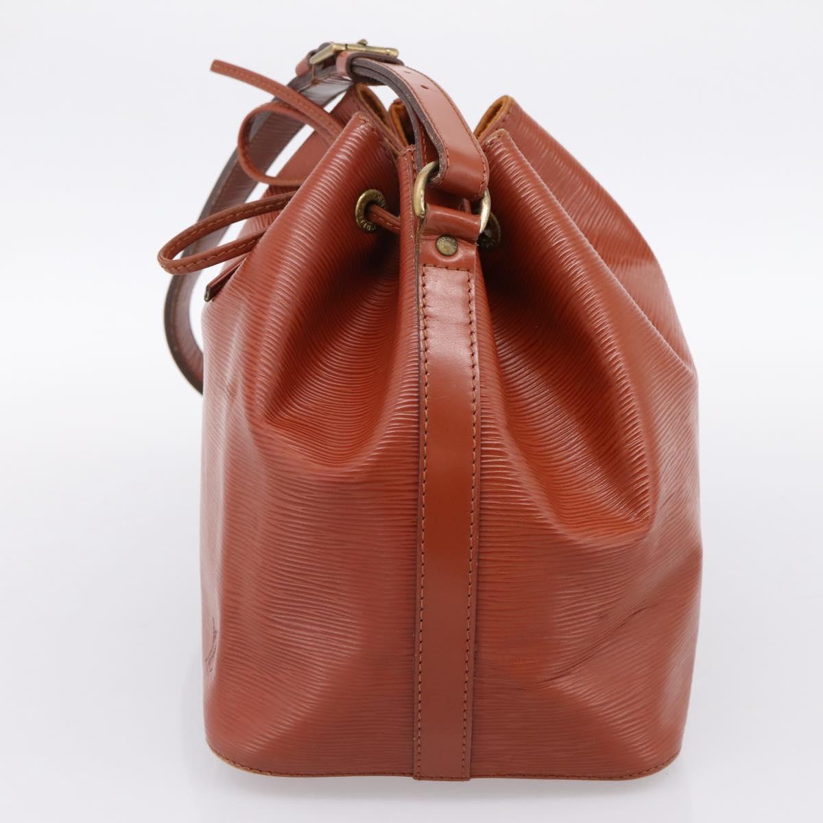 LOUIS VUITTON Epi Petit Noe Shoulder Bag Brown M44103 LV Auth ka5777