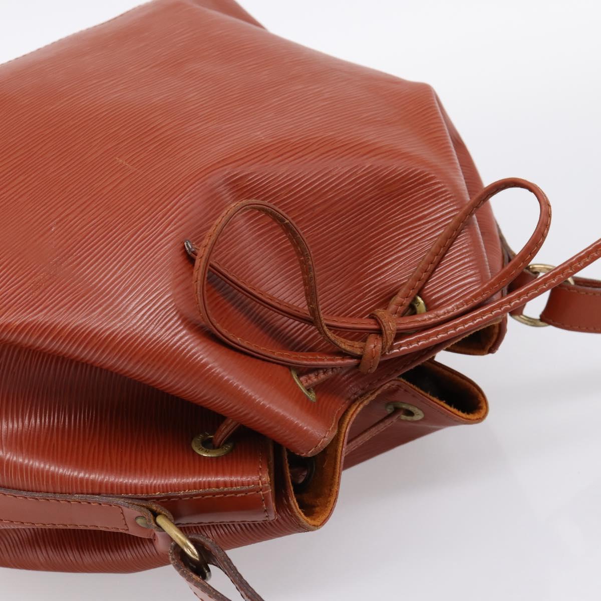 LOUIS VUITTON Epi Petit Noe Shoulder Bag Brown M44103 LV Auth ka5777