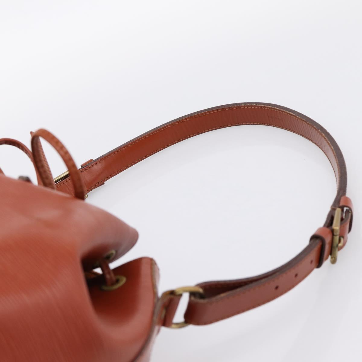 LOUIS VUITTON Epi Petit Noe Shoulder Bag Brown M44103 LV Auth ka5777