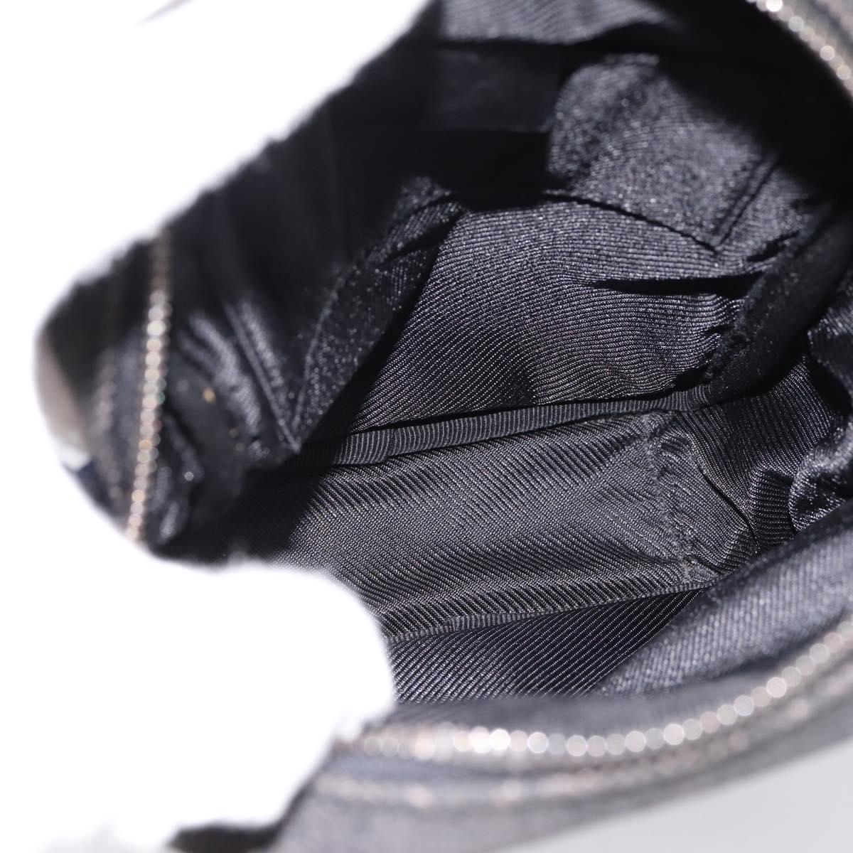 GUCCI GG Canvas Shoulder Bag Black Silver 101680 Auth ka5778