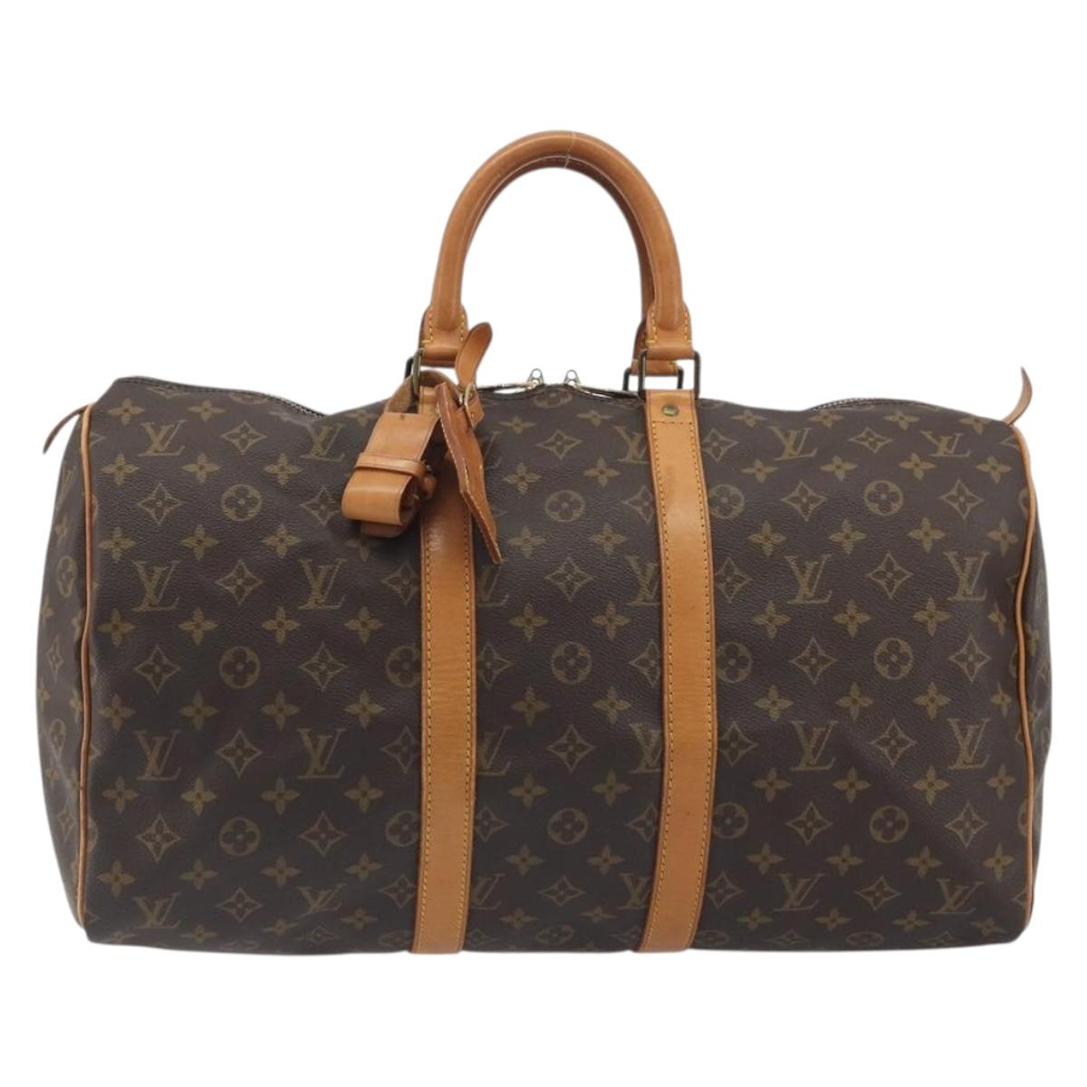 LOUIS VUITTON Monogram Keepall 45 Boston Bag M41428 LV Auth ka5780A