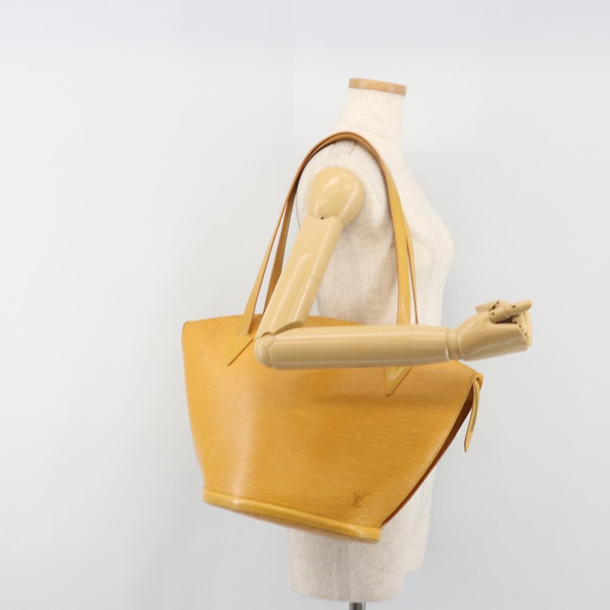 LOUIS VUITTON Epi Saint Jacques Shopping Bag Yellow M52269 LV Auth ka5781