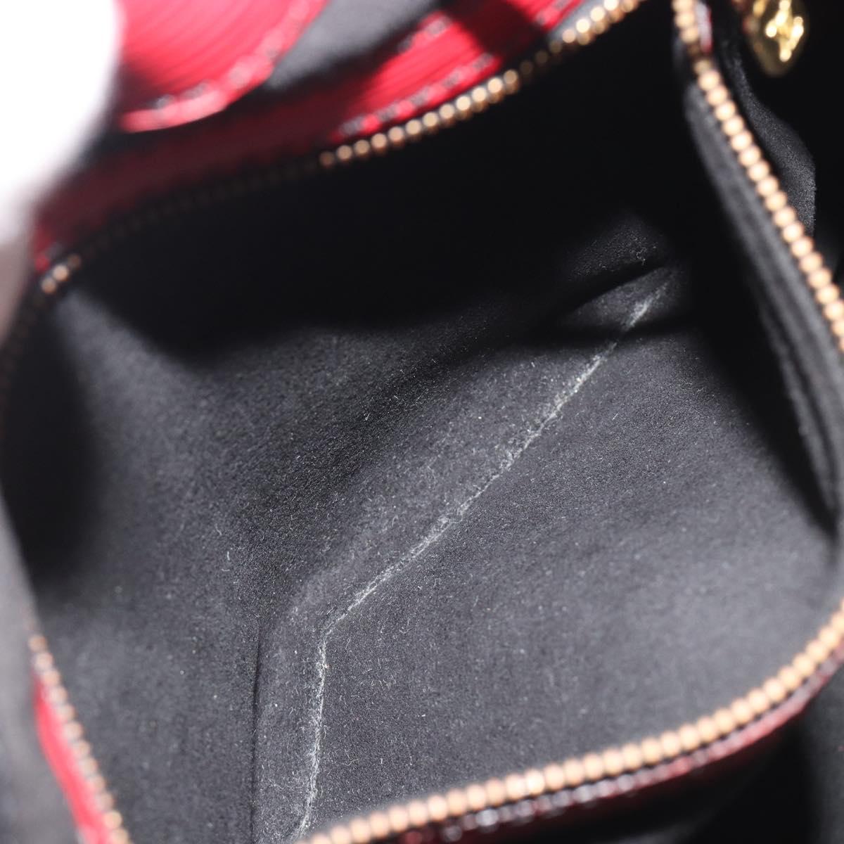 LOUIS VUITTON Epi Petit Noe Shoulder Bag Bicolor Black Red M44172 LV Auth ka5782