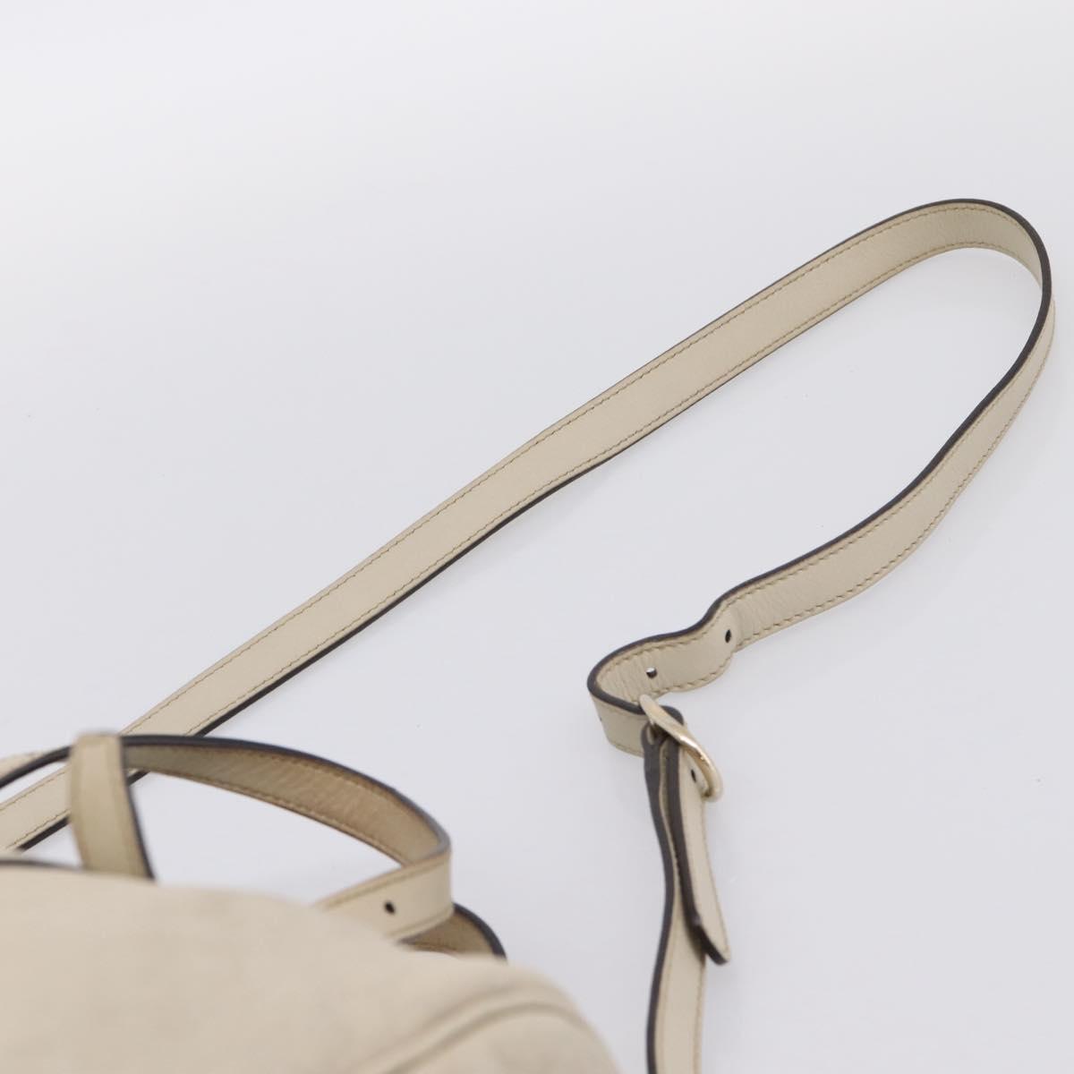 GUCCI Micro GG Canvas Guccissima Bag Leather 2way Beige 322231 Auth ka5784