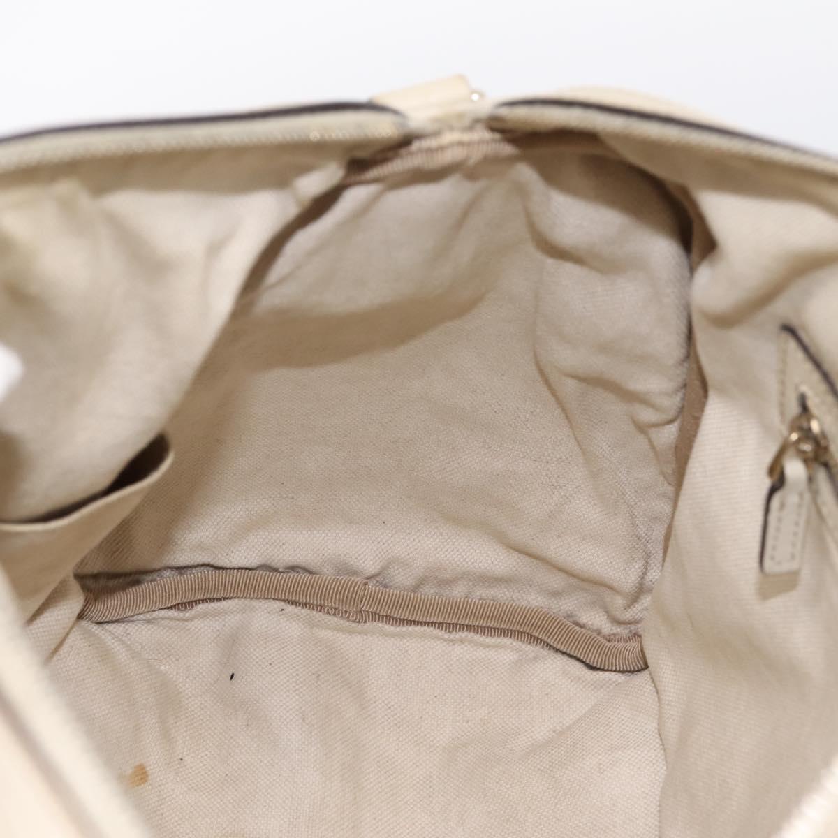 GUCCI Micro GG Canvas Guccissima Bag Leather 2way Beige 322231 Auth ka5784