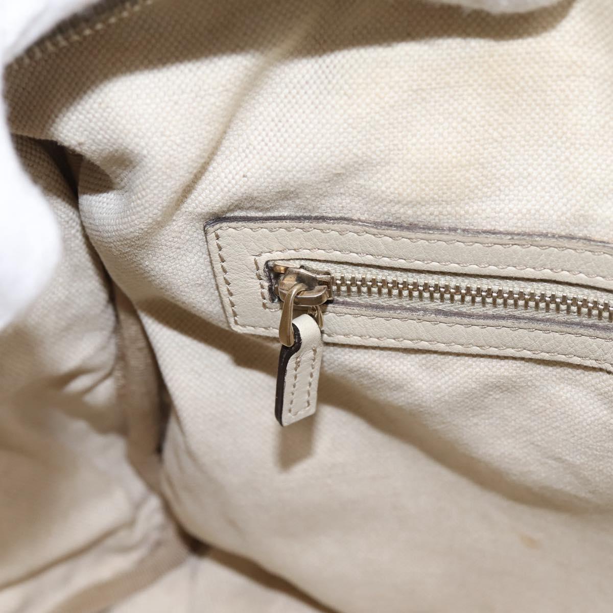 GUCCI Micro GG Canvas Guccissima Bag Leather 2way Beige 322231 Auth ka5784