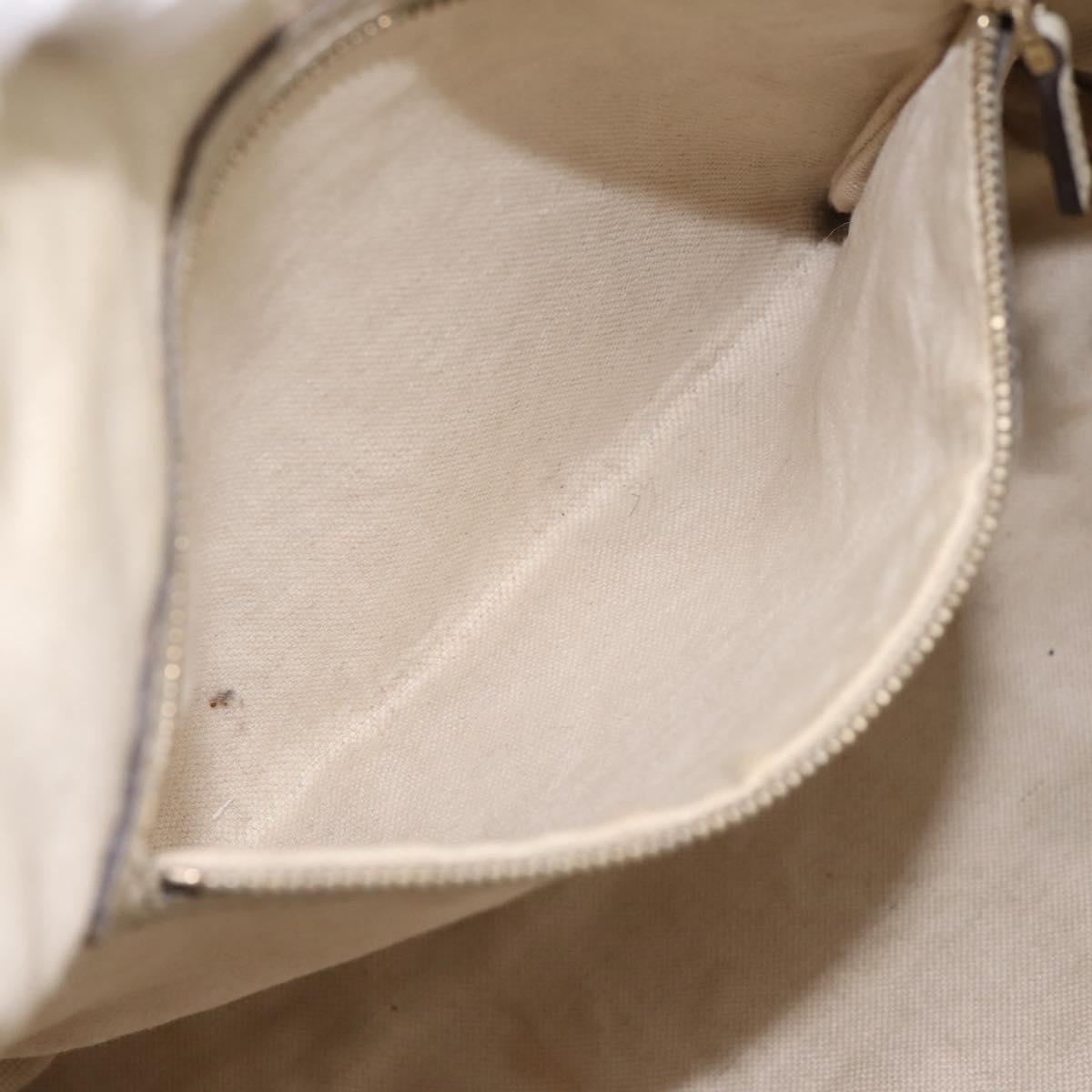 GUCCI Micro GG Canvas Guccissima Bag Leather 2way Beige 322231 Auth ka5784