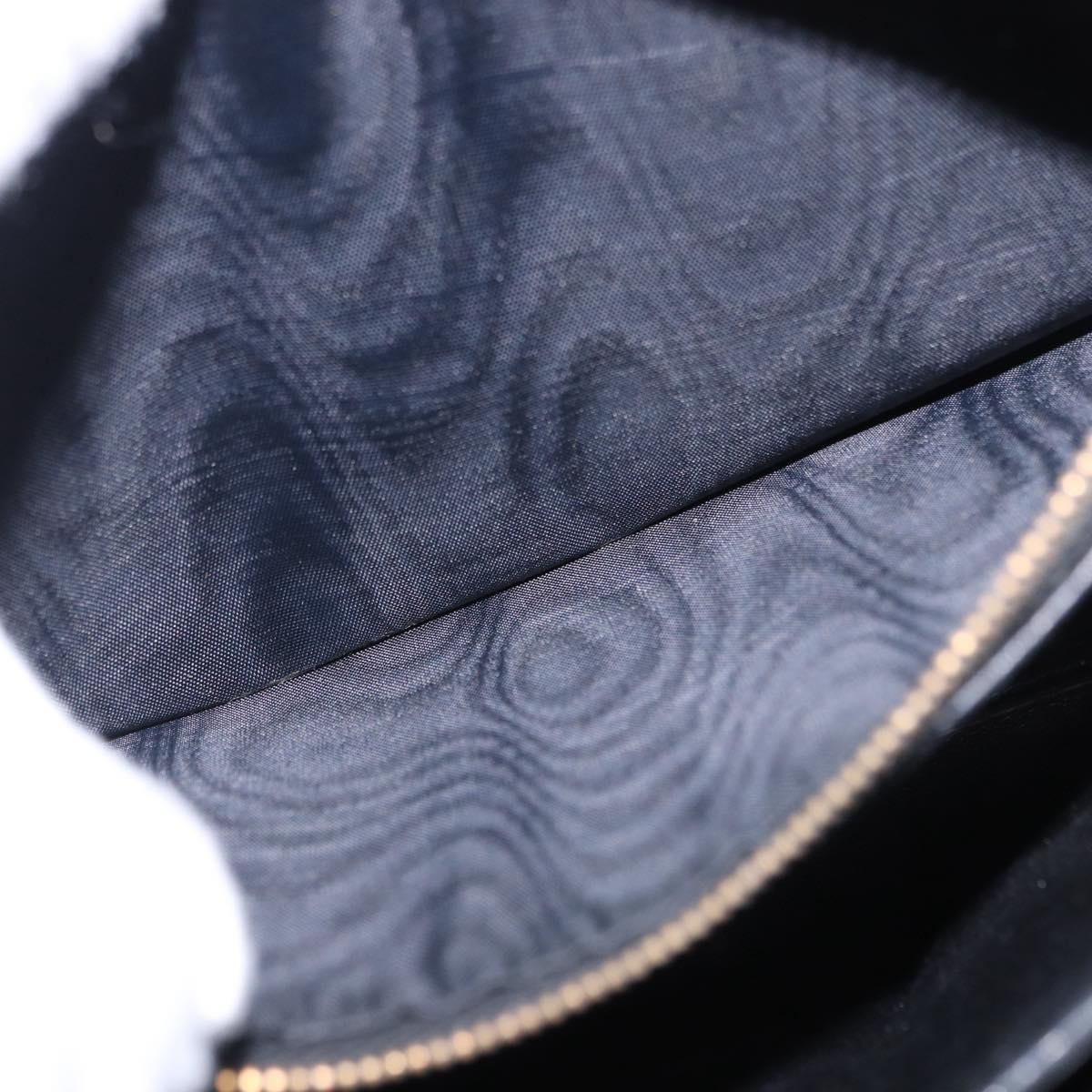 BALENCIAGA Shoulder Bag Leather Black Gold Auth ka5786