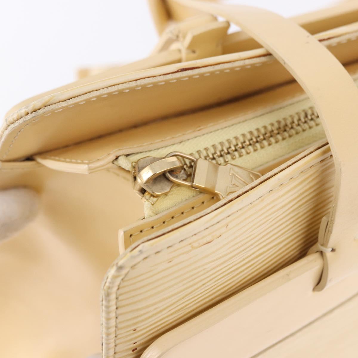 LOUIS VUITTON Epi Croisette PM Tote Bag Vanilla M5249A LV Auth ka5787