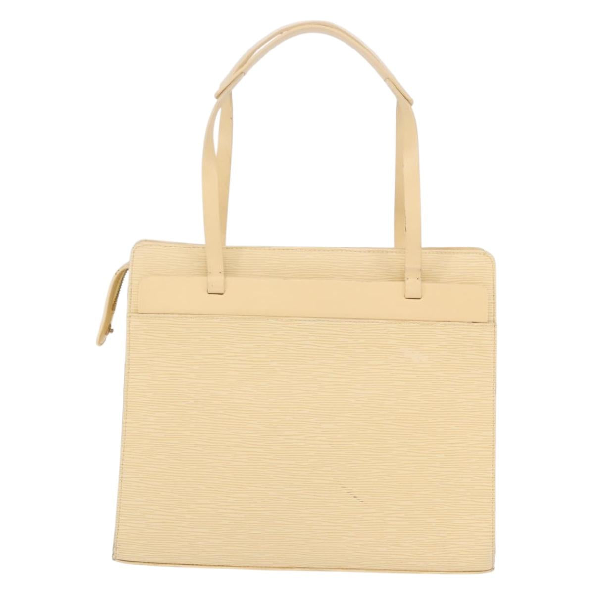 LOUIS VUITTON Epi Croisette PM Tote Bag Vanilla M5249A LV Auth ka5787