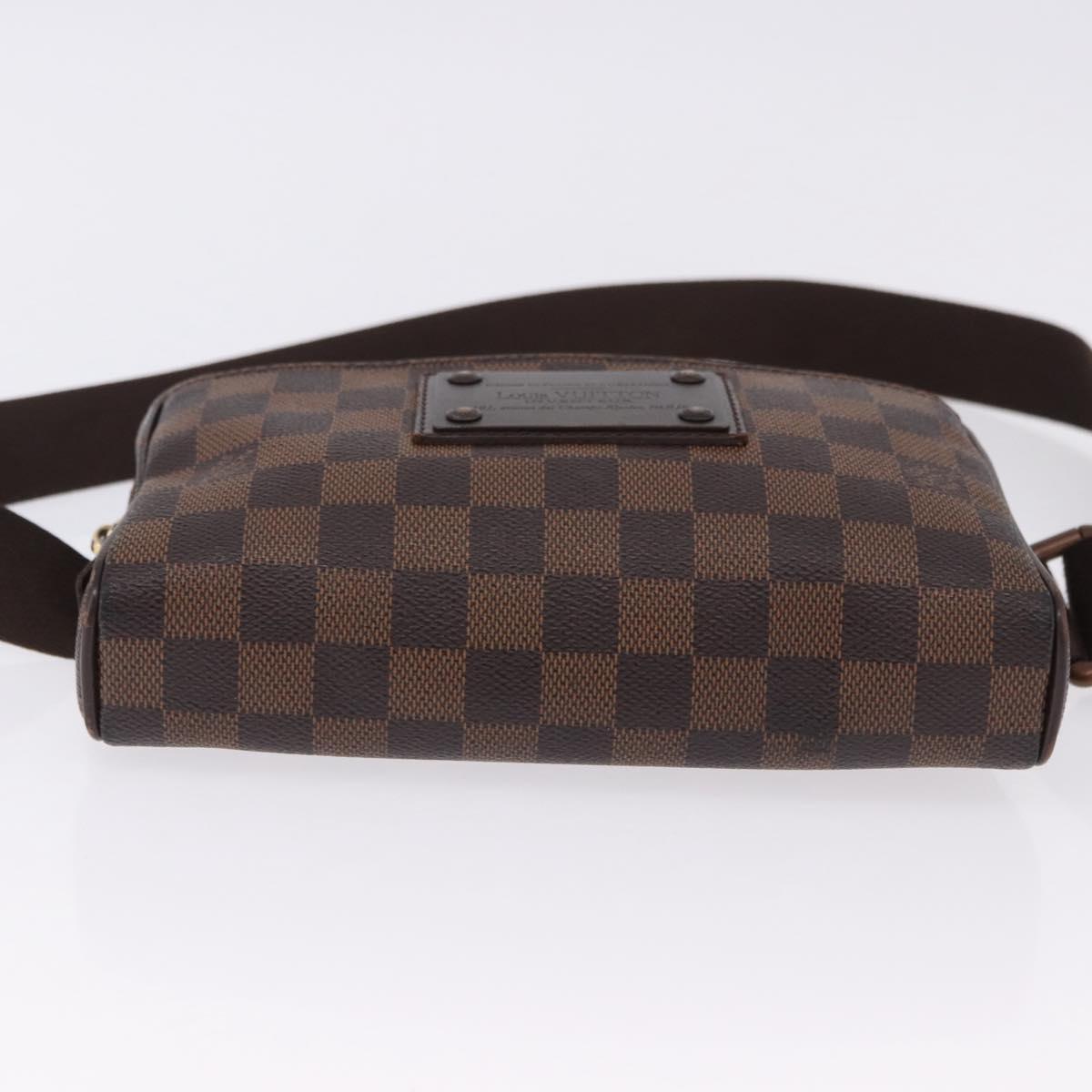 LOUIS VUITTON Damier Ebene Bum Bag Brooklyn Waist Bag N41101 LV Auth ka5788A