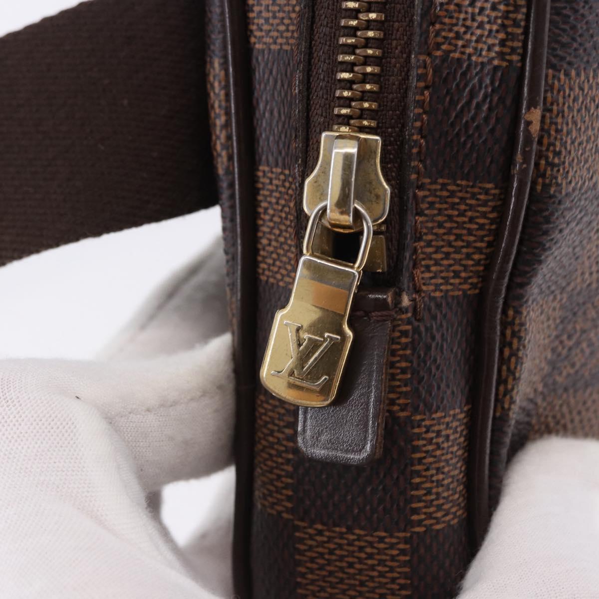 LOUIS VUITTON Damier Ebene Bum Bag Brooklyn Waist Bag N41101 LV Auth ka5788A