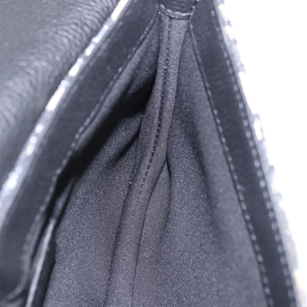 Christian Dior Trotter Canvas Saddle Oblique Jacquard Bag Navy Auth ka5789M