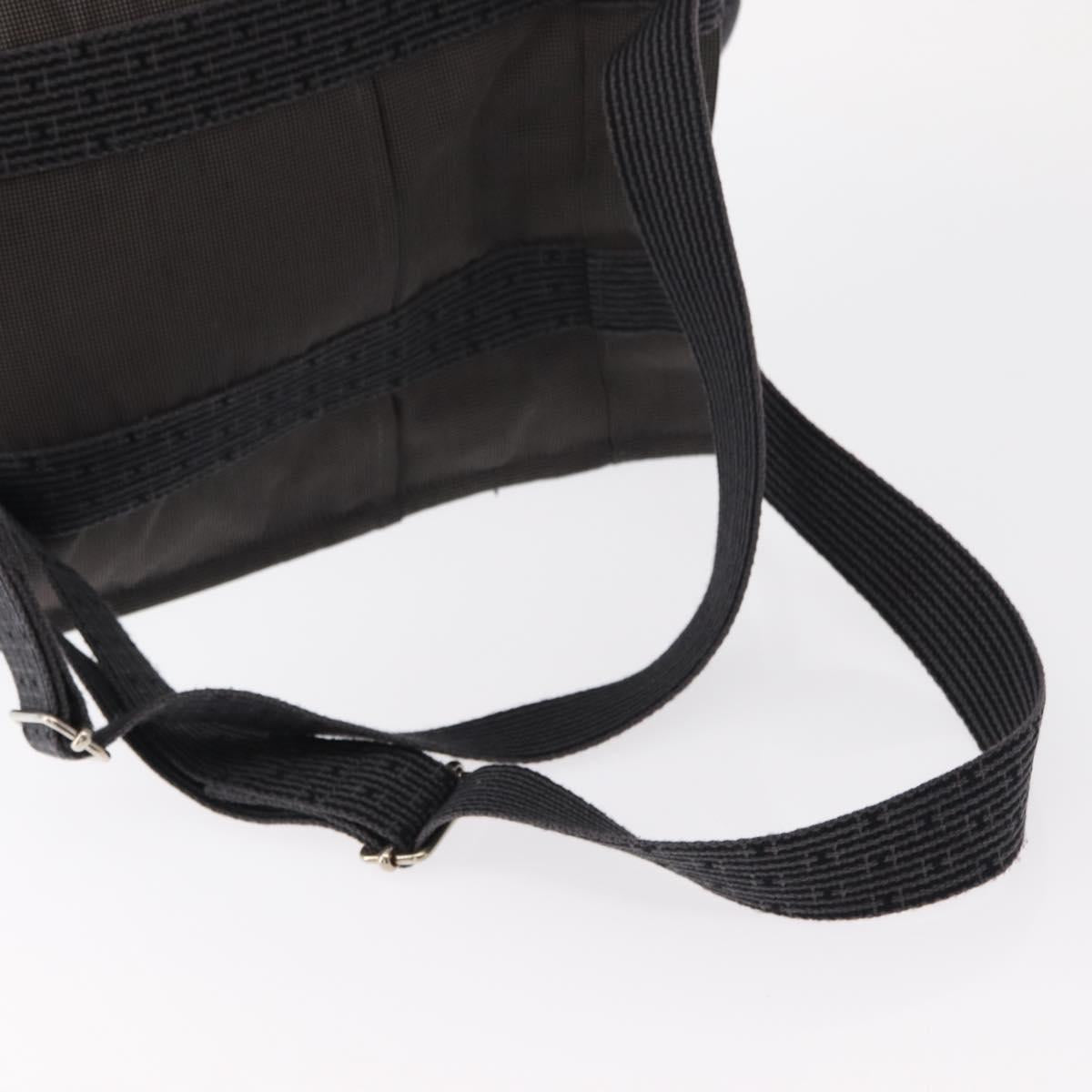 HERMES Her Line A Dos MM Backpack Canvas Gray Silver Auth ka579