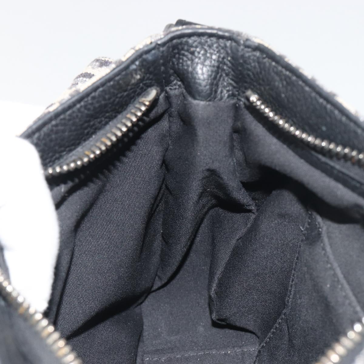 Christian Dior Trotter Canvas Saddle Oblique Jacquard Bag Navy Auth ka5797A
