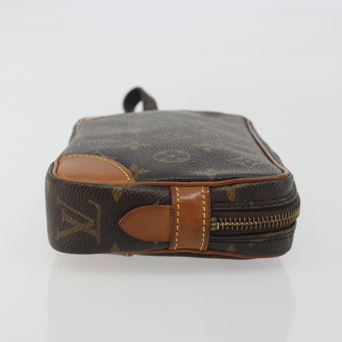 LOUIS VUITTON Monogram Marly Dragonne PM Clutch Bag M51827 LV Auth ka5798A