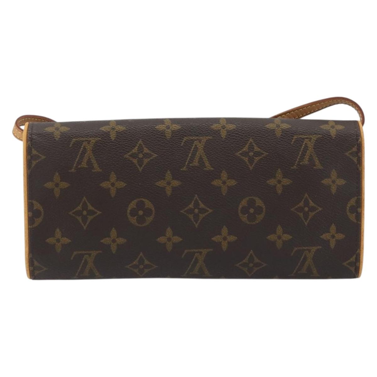 LOUIS VUITTON Monogram Pochette Twin GM Shoulder Bag M51852 LV Auth ka5799