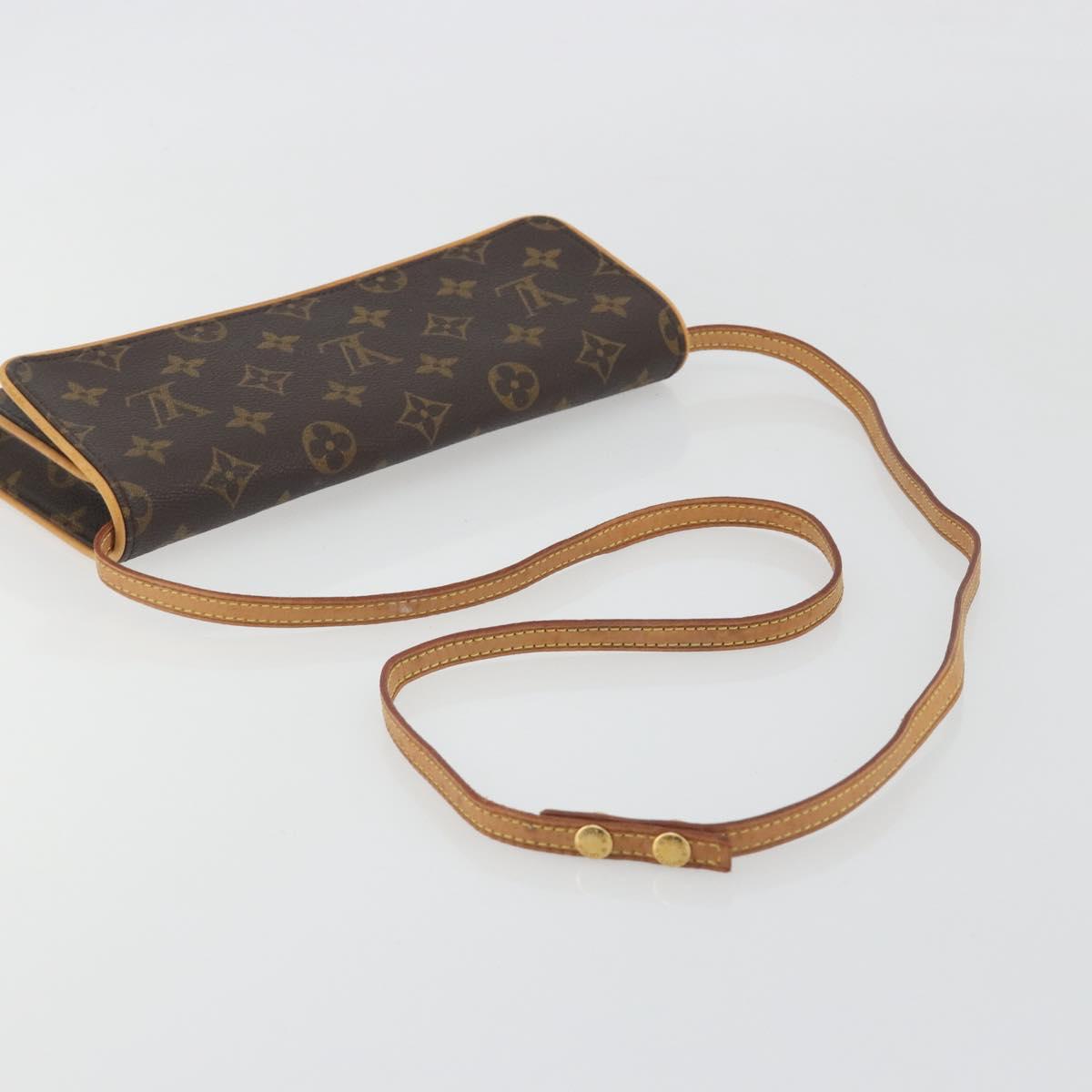 LOUIS VUITTON Monogram Pochette Twin GM Shoulder Bag M51852 LV Auth ka5799